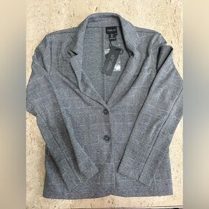 Rachel Zoe Black and White Plaid Blazer NWT Women’s Size Large